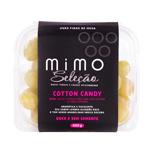 Uvas Mimo Selecao 400g Cotton Candy
