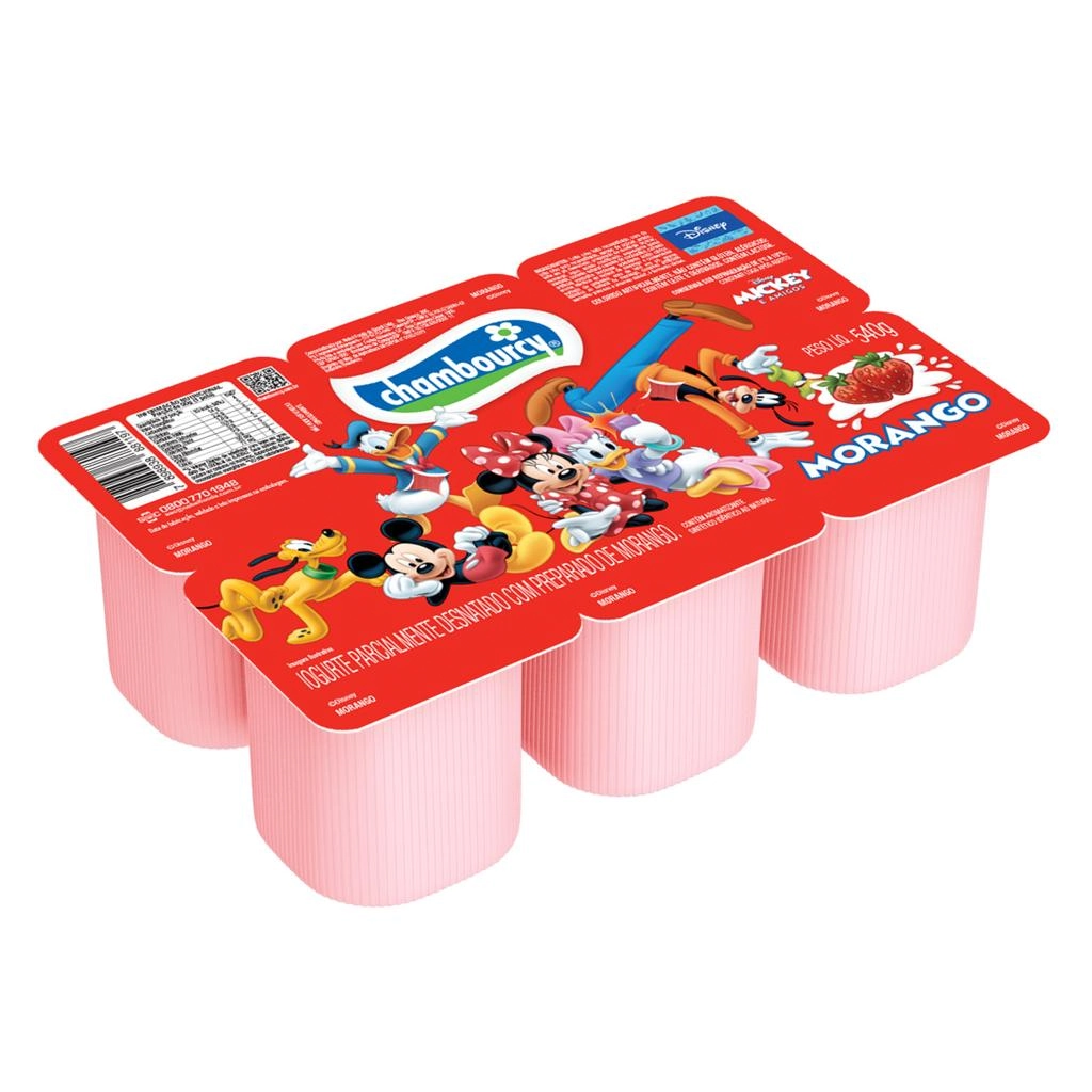 Polpa Chambourcy 540g Disney Morango