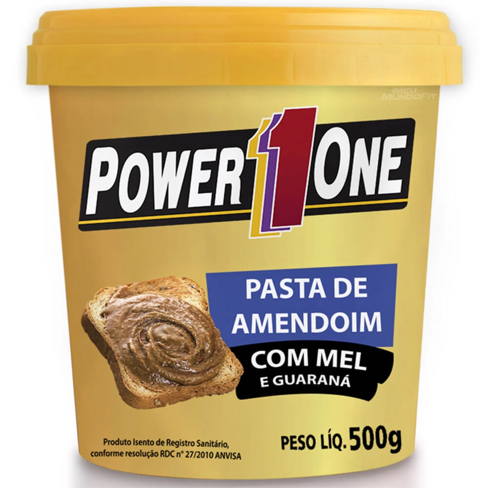 Power Pasta De Amendoim C/mel E Guarana 500g