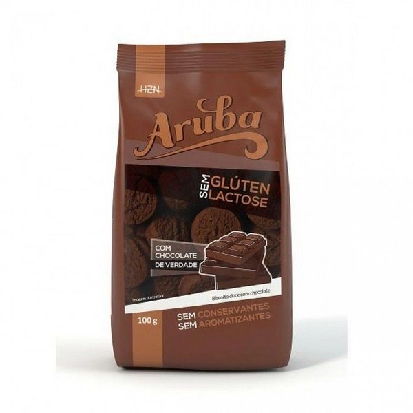 Biscoito Cacau Sem Glúten Aruba Pacote 100g