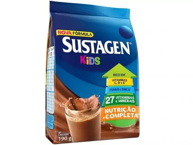 Pó Para Preparo De Bebida Chocolate Sustagen Kids Pacote 190g