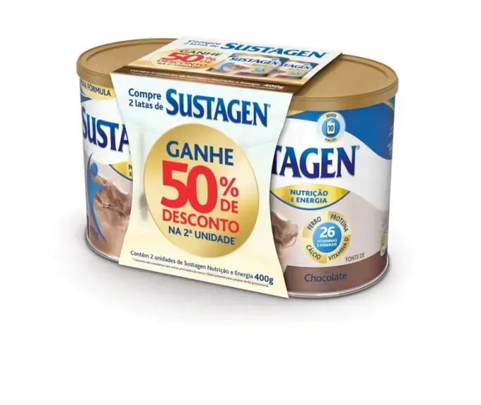 Sustagem Choc Pag25 Menos 2 X 400g
