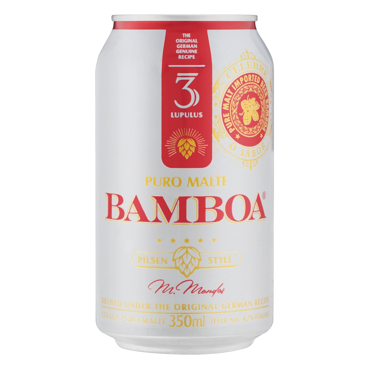 Cerveja Pilsen Puro Malte Bamboa Lata 350ml