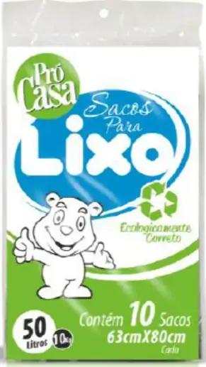 Saco P/lixo Expandido Preto Pro Casa