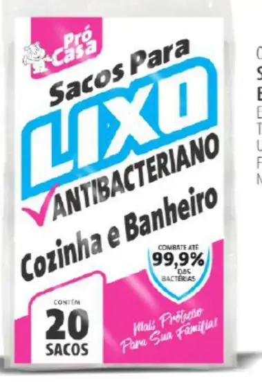 Saco P/lixo Pro Casa Exp.banheiro /cozinha C/20
