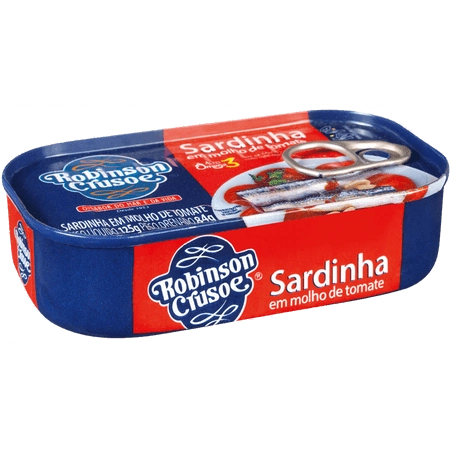 Sardinha Com Molho De Tomate Robinson Crusoe Lata 84g
