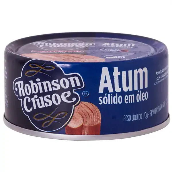 Atum Sólido Em óleo Robinson Crusoe Lata 120g