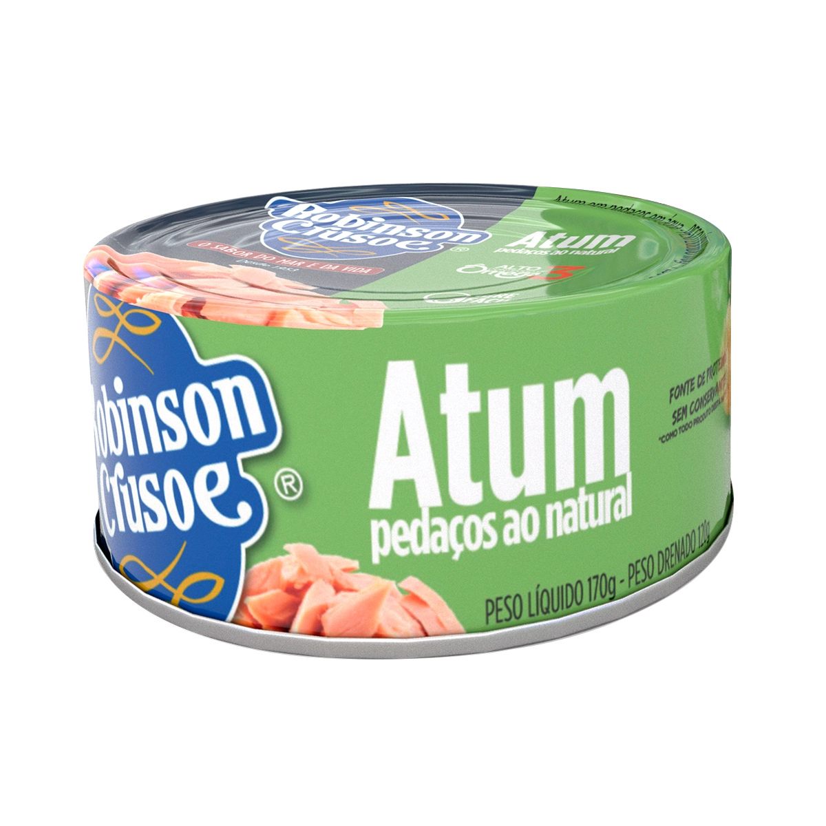 Atum Em Pedaços Ao Natural Robinson Crusoe Lata 120g