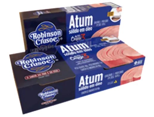 Pack Atum Sólido Em óleo De Girassol Robinson Crusoe Lata 2 Unidades 52g Cada