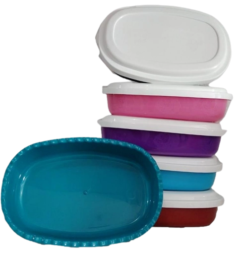 Pote G.i C/tampa Branca Saladeira Oval 2l