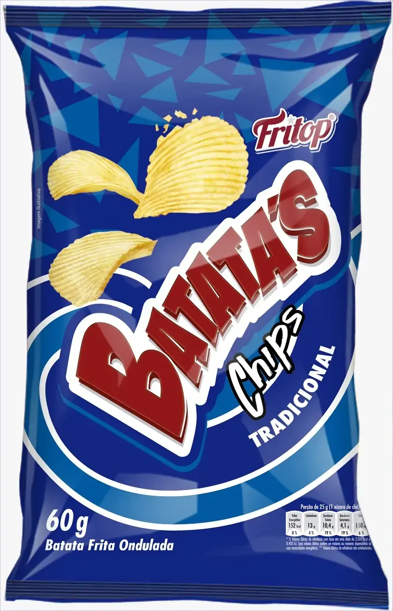 Batata Fritop Chips Original 60g