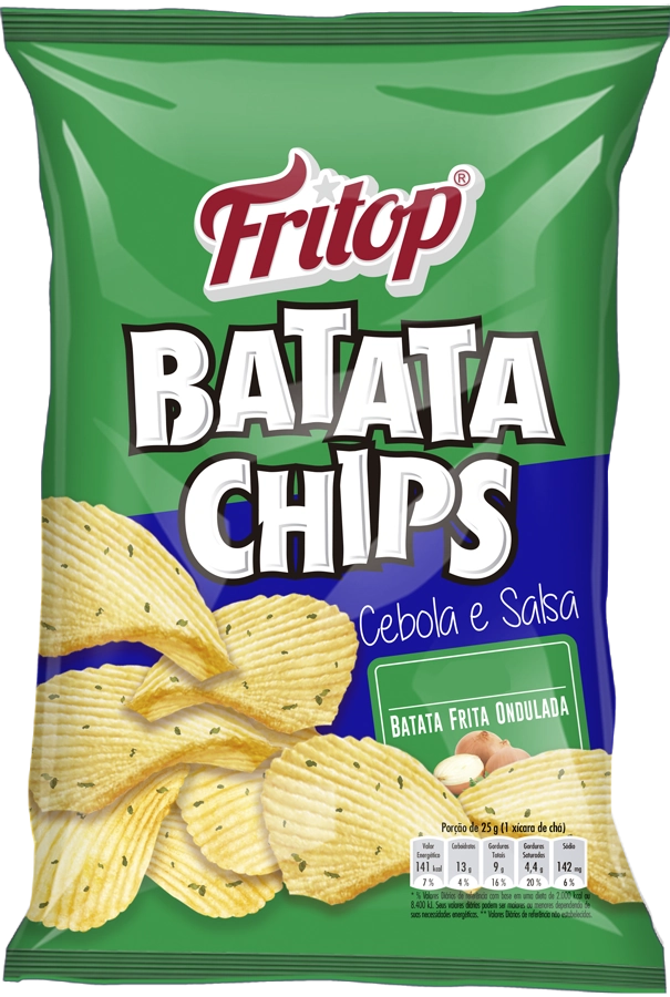 Batata Fritop Chips Cebola E Salsa 60g
