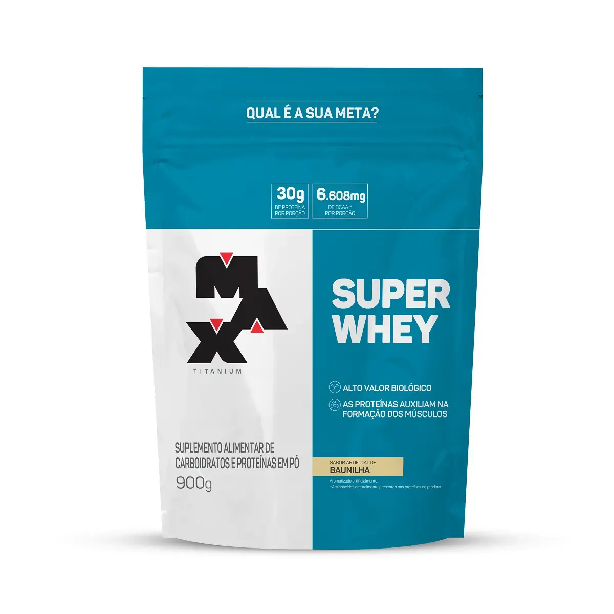 Super Whey Max Titanium Refil Sabor Baunilha 900g