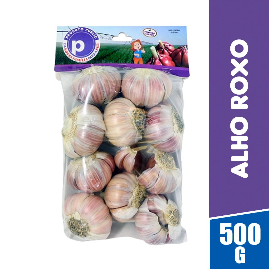 Alho Roxo Pacote 500g Public