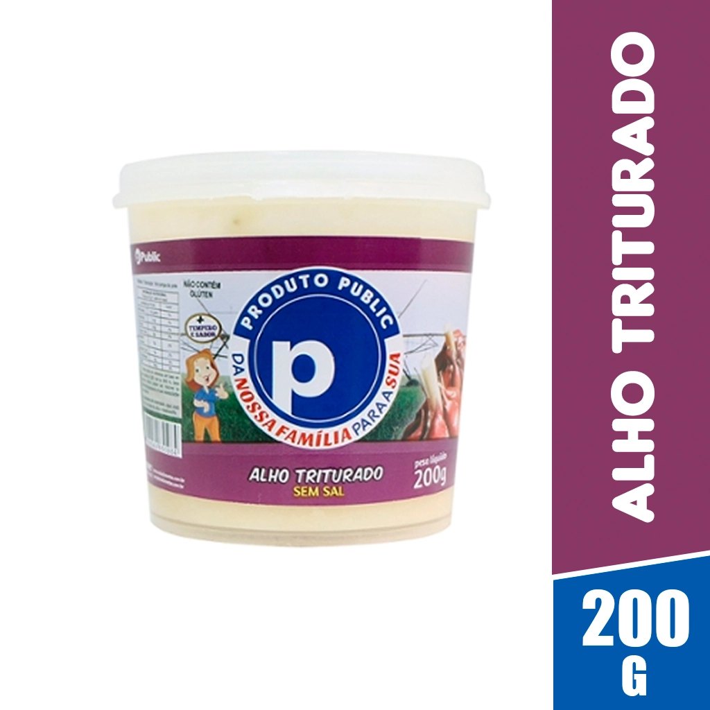 Alho Triturado Pote 200g Public