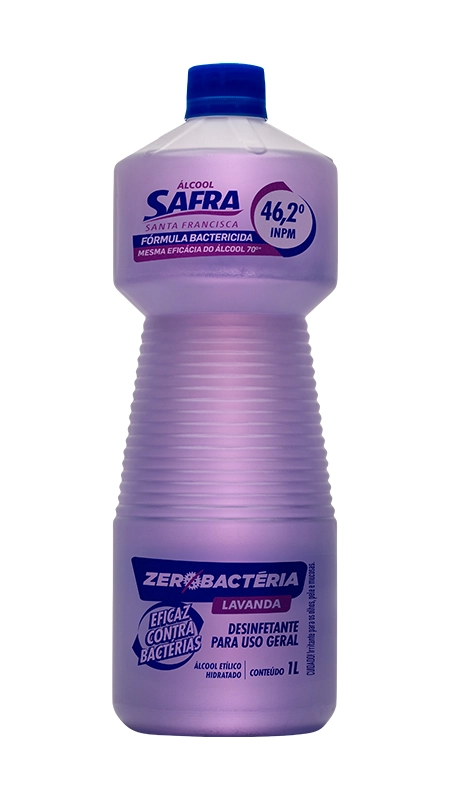Alcool Safra Bactericida Lavanda 46,2 1l