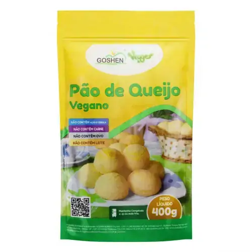 Pão De Queijo Congelado Vegano Goshen Vegges Pouch 400g