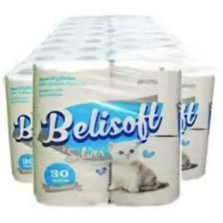 Papel Hig. Fd Belisoft Neutro 30mts C/8