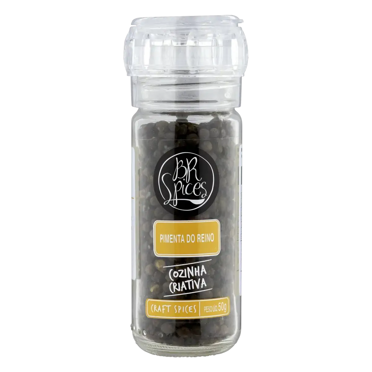 Pimenta Do Reino Com Moedor Br Spices Gourmet Vidro 50g