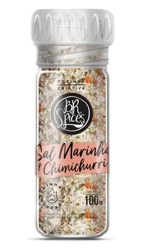 Sal Marinho Com Moedor Chimichurri Br Spices Churrasco Vidro 100g