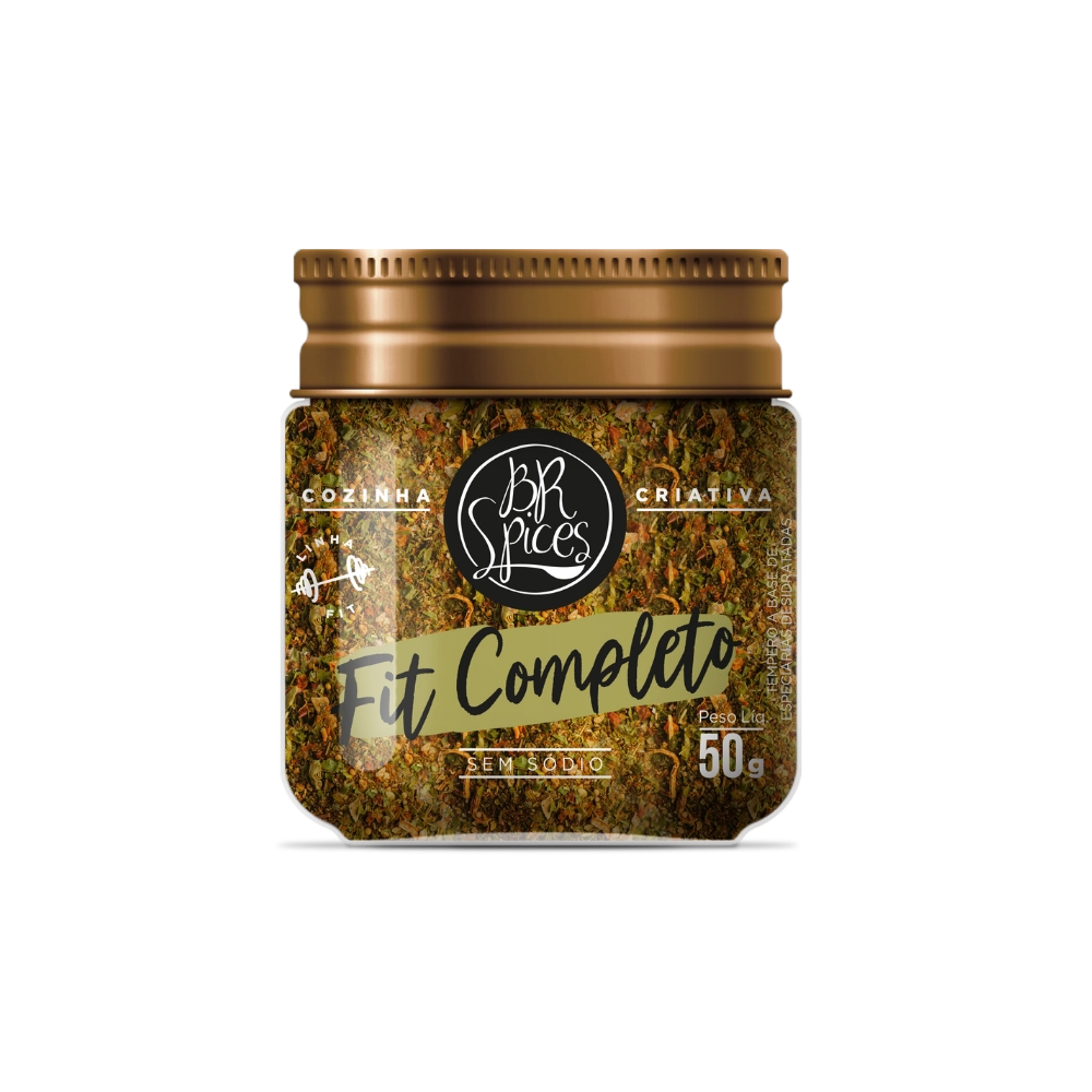 Tempero Completo Zero Sódio Br Spices Fit Pote 50g