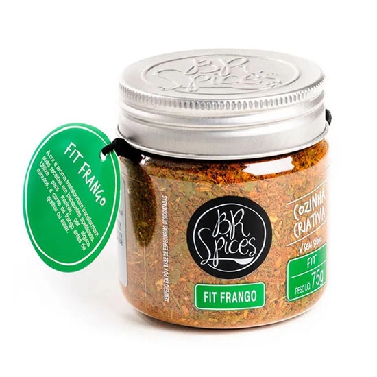 Tempero Para Frango Zero Sódio Br Spices Fit Pote 75g