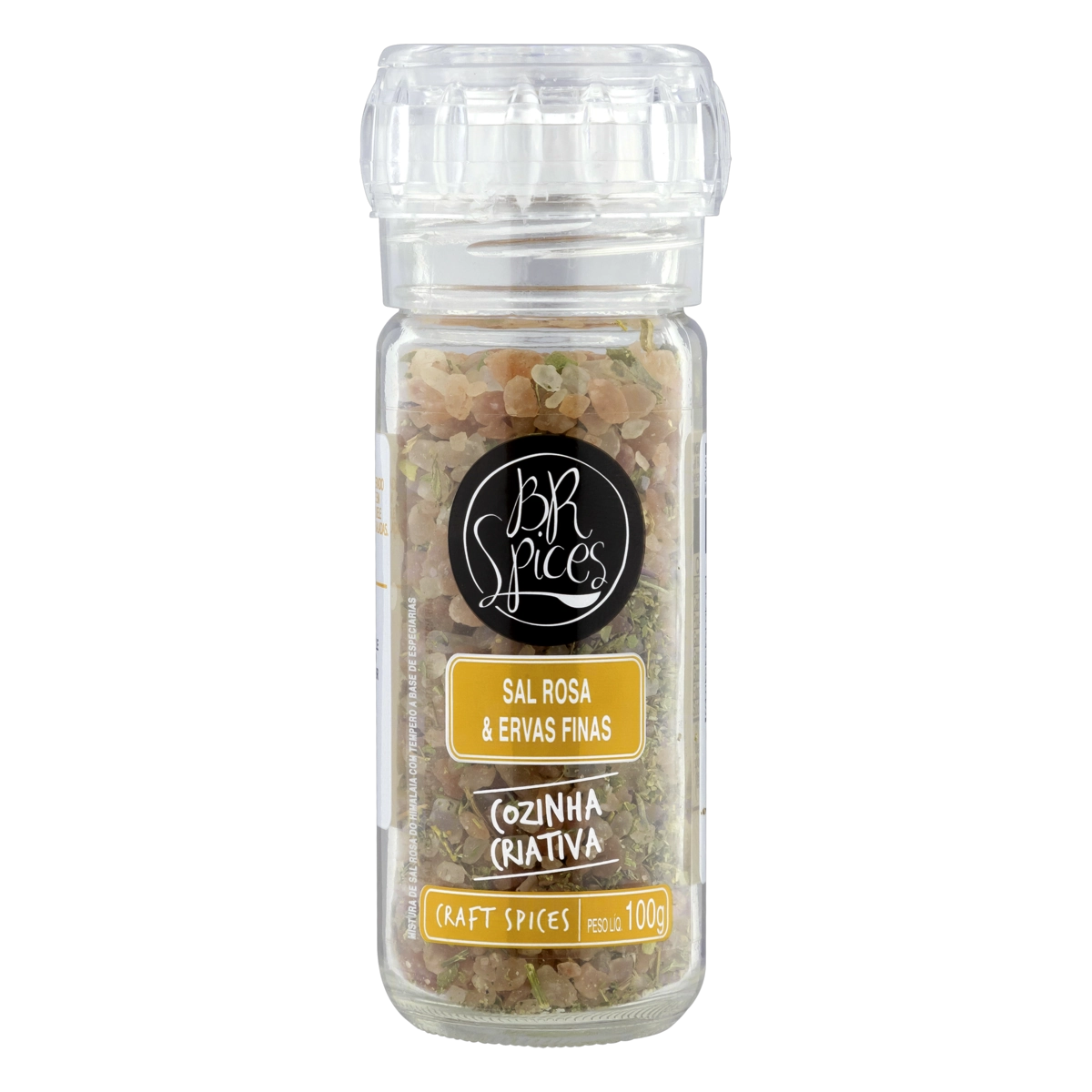 Sal Rosa Do Himalaia Com Moedor Ervas Finas Br Spices Gourmet Vidro 100g