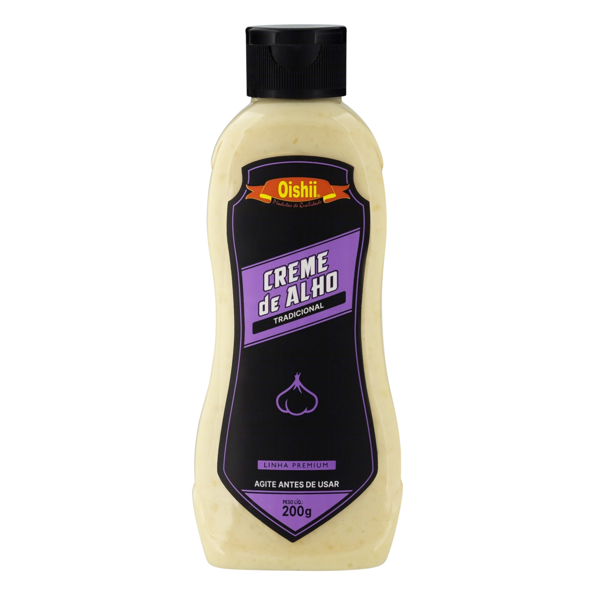 Creme De Alho Tradicional Oishii Premium Squeeze 200g