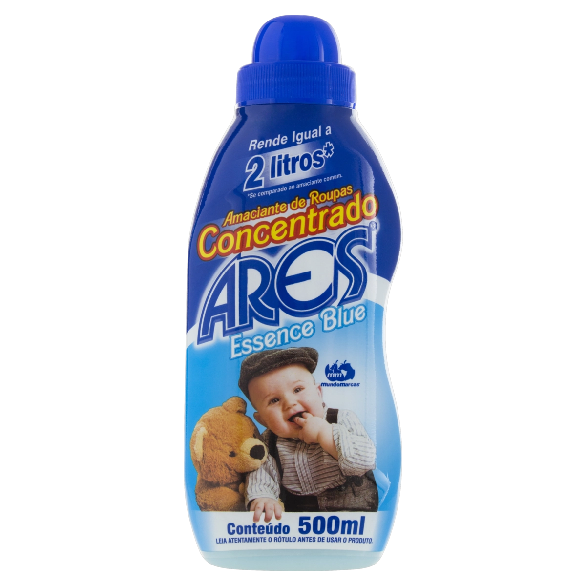 Amaciante De Roupa Concentrado Essence Blue Ares Frasco 500ml