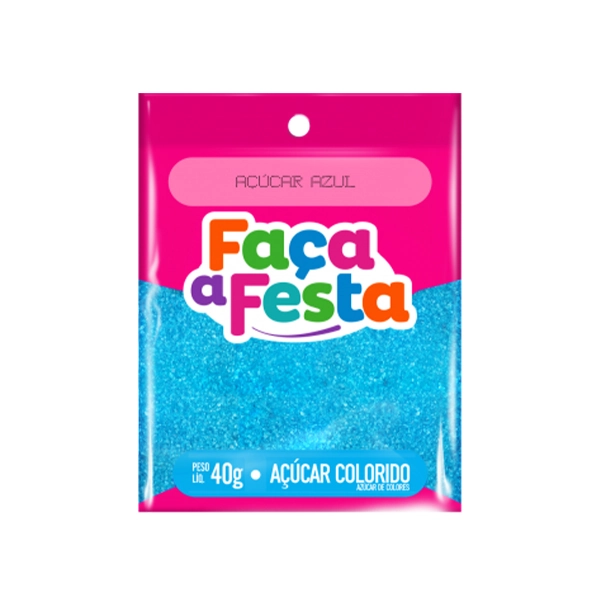 Acucar Cristal Horta E Sabor 40gr Azul