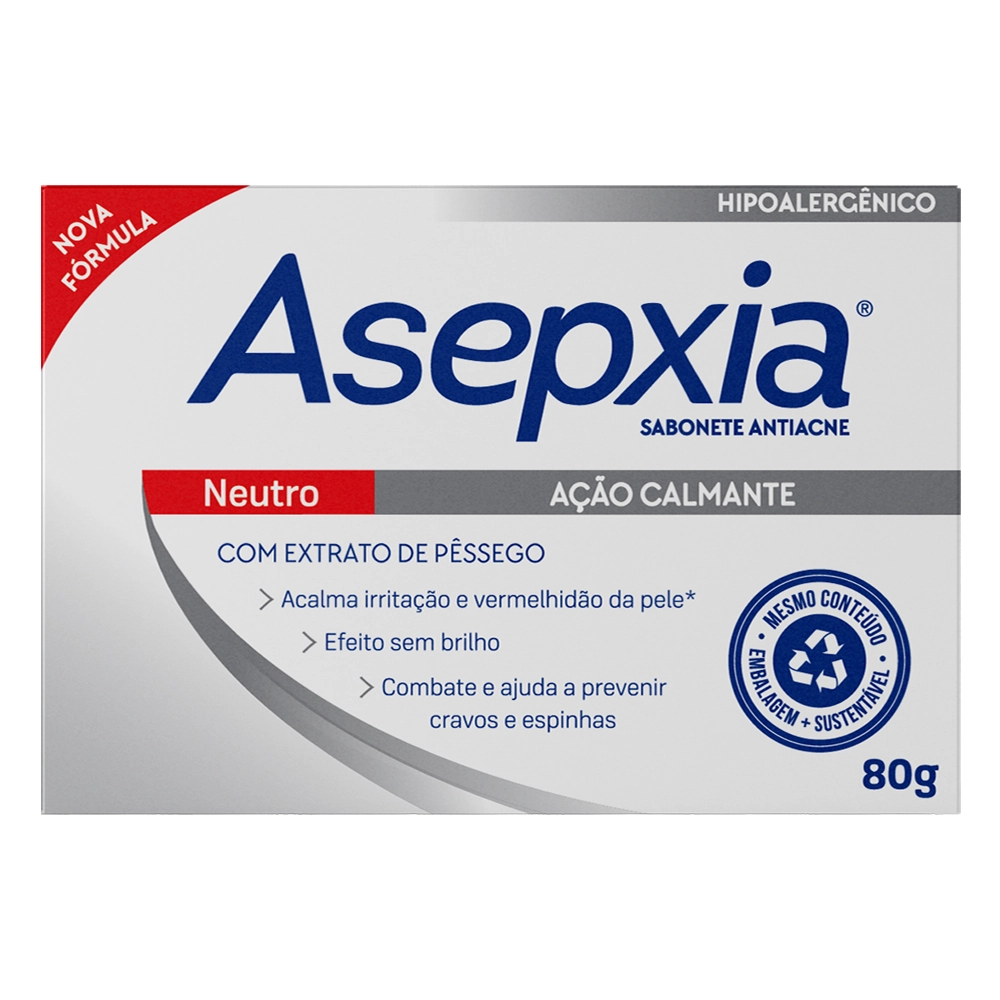 Sabonete Barra Neutro Asepxia Caixa 80g