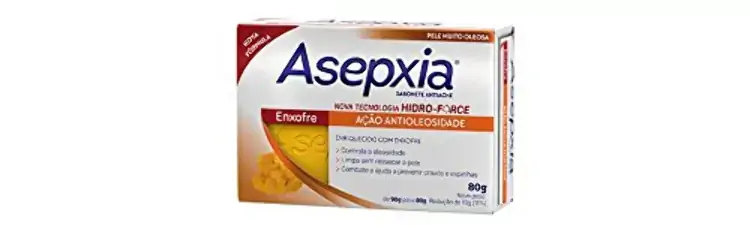 Sabonete Barra Enxofre Asepxia Caixa 90g