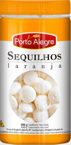 Bisc Porto Alegre Sequilhos 500g Laranja