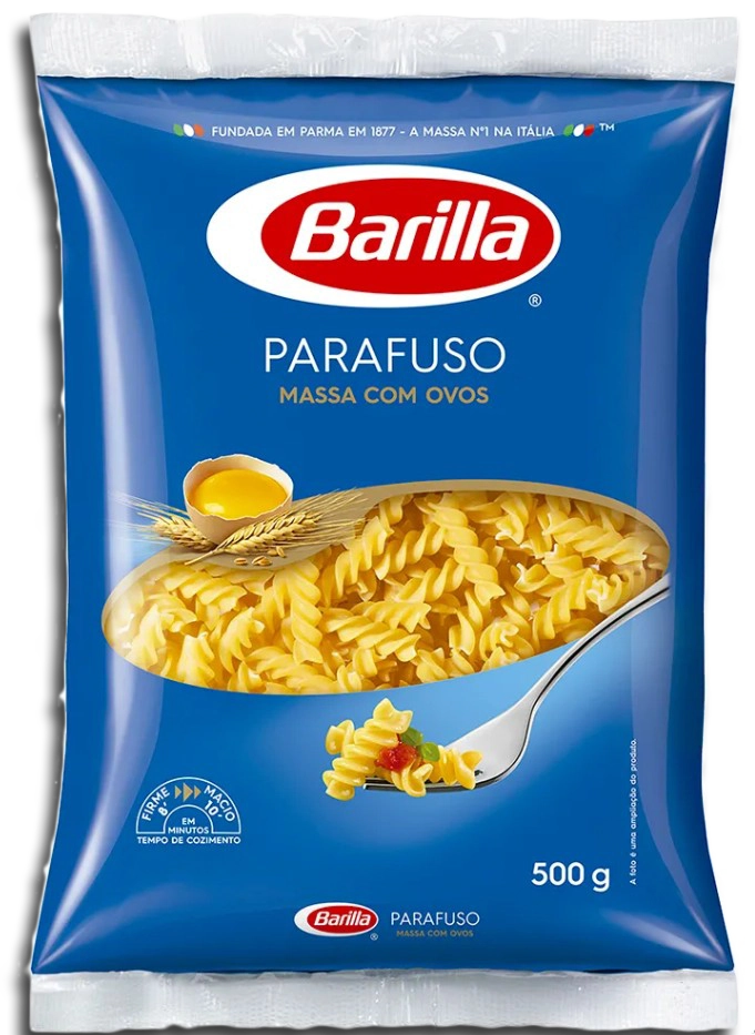Macarrão Com Ovos Parafuso Barilla Pacote 500g