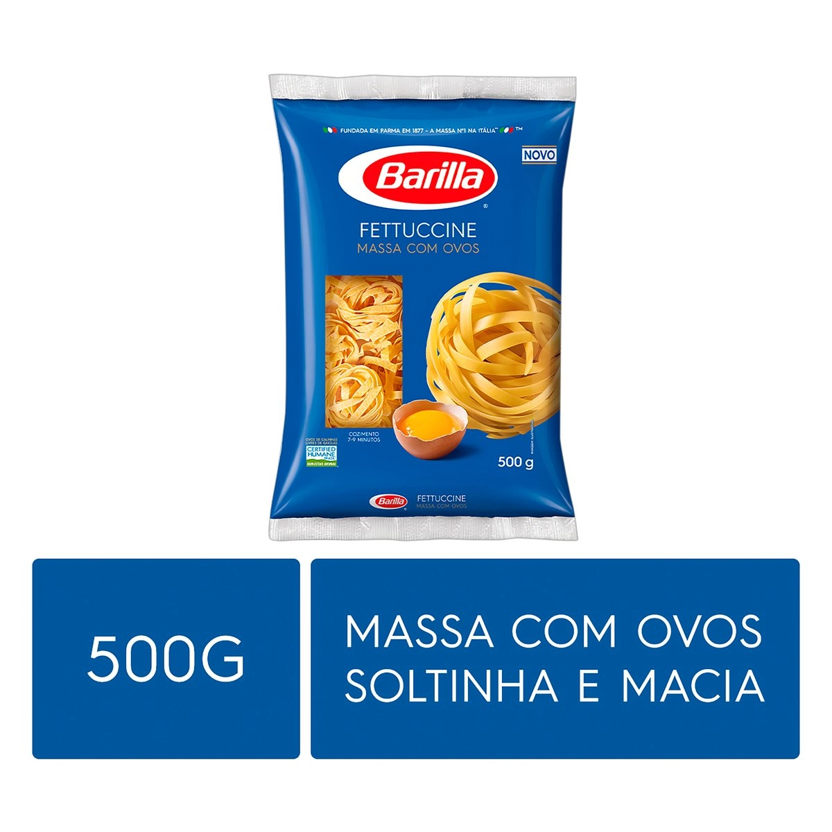 Macarrão Com Ovos Fettuccine Barilla Pacote 500g