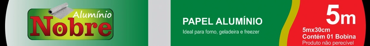 Papel Aluminio Nobre 5mx30cm