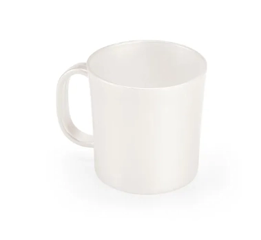 Caneca Reta Branco Perolado