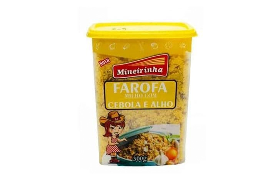 Farofa De Milho C/ Cebola E Alho Mineirinha 300g