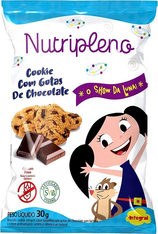 Cookie Nutripleno Chocotone C/ Gotas Show Luna 30g