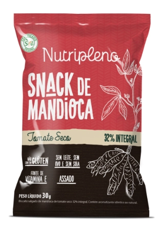 Snack De Mandioca Nutripleno 30g Tomate Seco