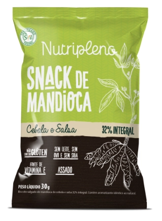 Snack De Mandioca Nutripleno 30g Cebola E Salsa