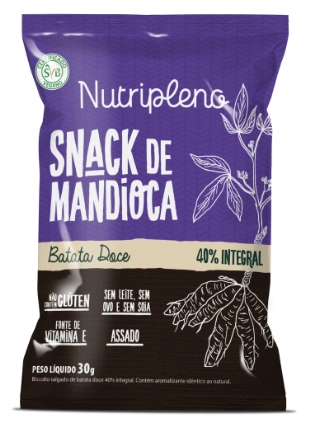 Snack De Mandioca Nutripleno 30g Batata Doce