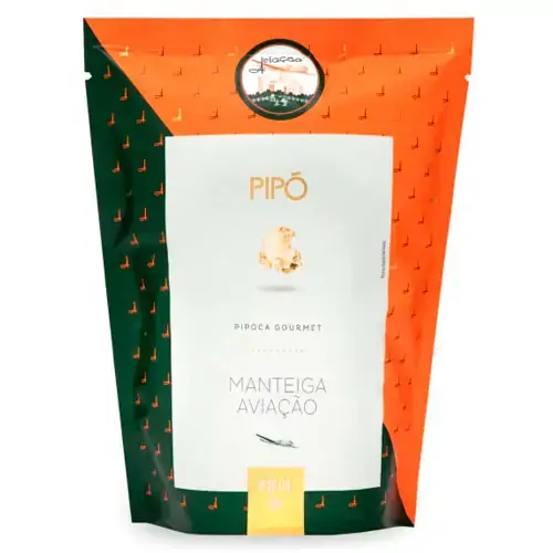 Pipoca Pronta Manteiga Aviação Pipó Gourmet Sachê 36g