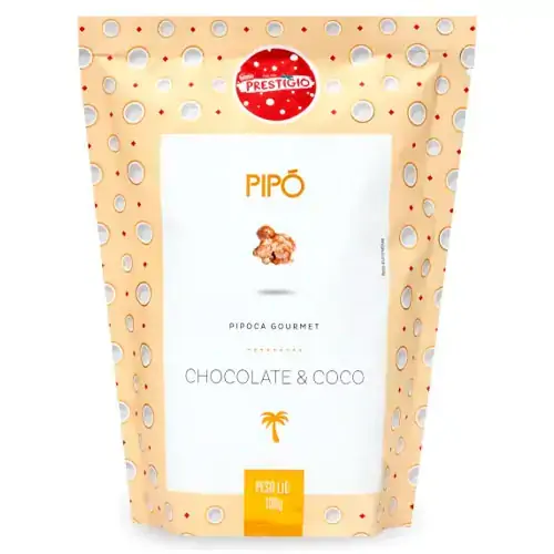 Pipoca Pronta Doce Prestígio Pipó Gourmet Sachê 100g