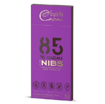Chocolate Espirito Cacau 100gr 85 Cacau