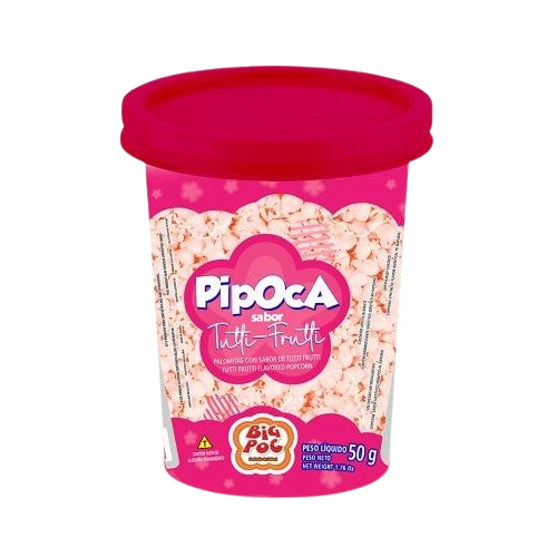 Pipoca Big Poc Colorida Tutti Frutti Pote 50g