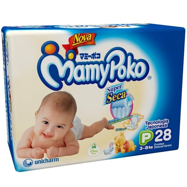 Mamypoko Super Seca P Descartável 28 Unidades