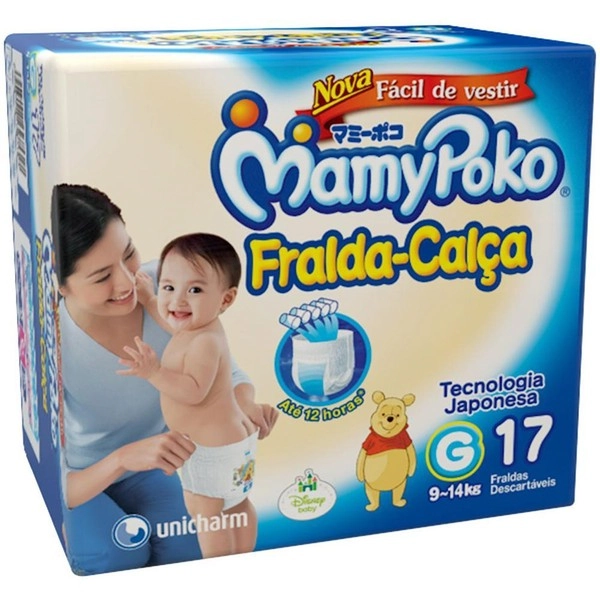 Mamypoko Fralda Calça G Descartável 17 Unidades