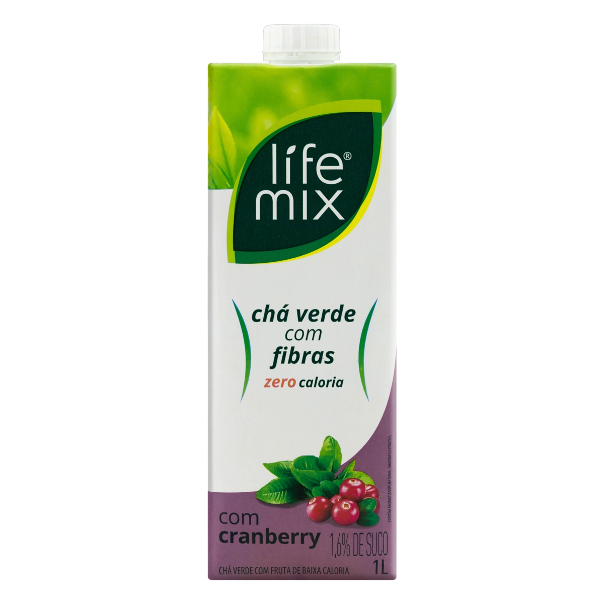 Chá Verde Cranberry Life Mix Caixa 1l