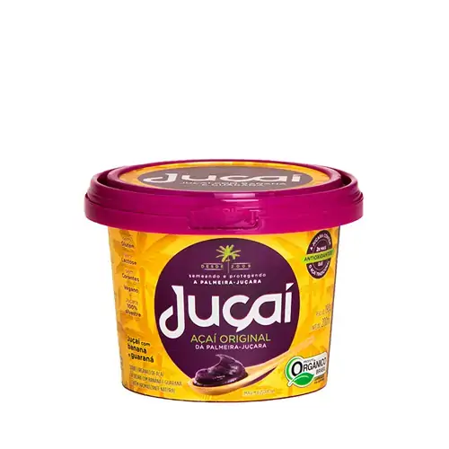 Sorbet Orgânico Açaí Com Banana Juçaí Pote 200ml
